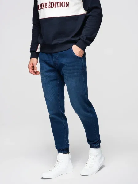 Kalhoty jogger Ombre modré