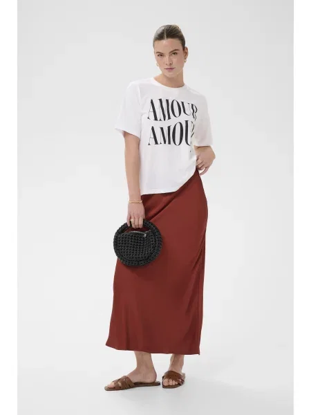 Kaffe Tricou KACherie' alb