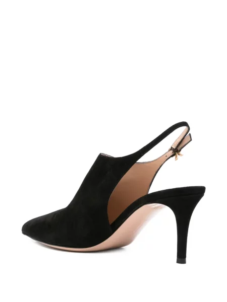 Pantofi cu toc Gianvito Rossi slingback negru