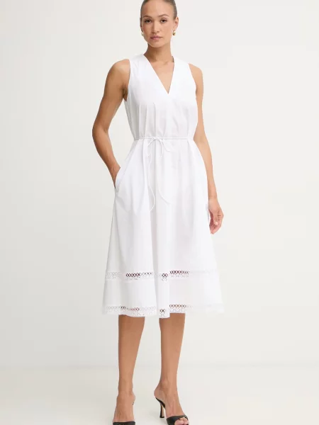 Twinset rochie de vară din cu alb