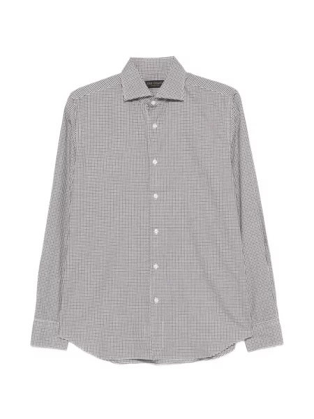 Карирана риза Dell'oglio синьо