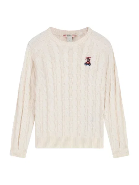 Guess Sweter Kremowy