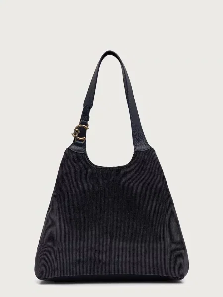 Coccinelle geantă shopper pentru femei din catifea reiată