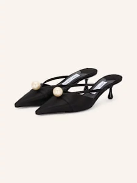 Jimmy Choo Mules Sana černá/ krémová černé