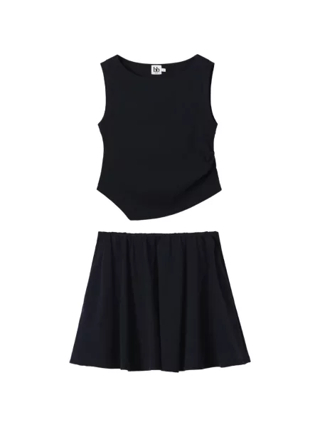 Fusta mini B+ab în linie A negru