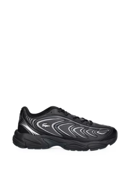 Sneakerși Lacoste plasă negru