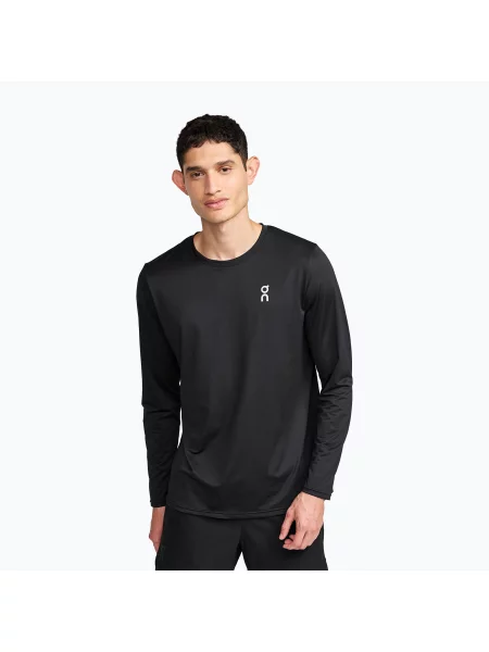 Lung tricou cu mânecă lungă On negru