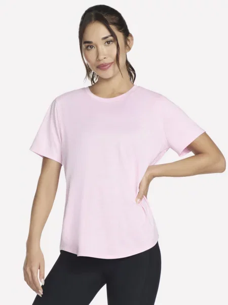 Футболка Skechers Go Dri Swift поліестер/спандекс рожевий