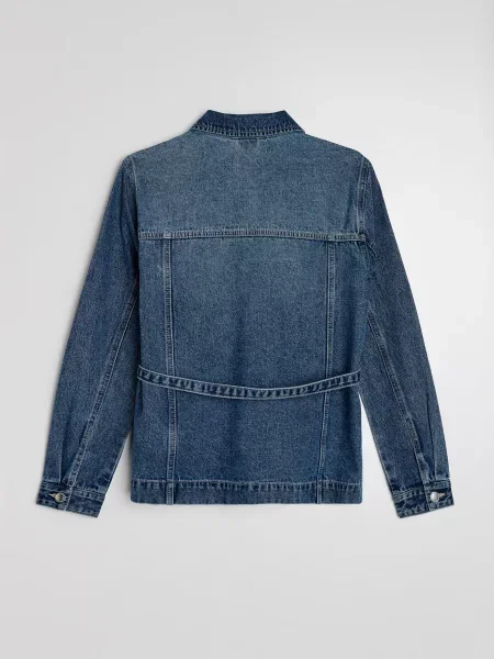 Джинсова сорочка з синій