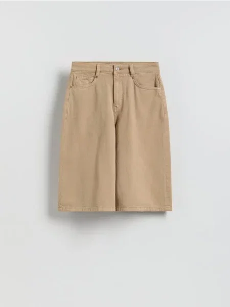 Reserved Pantaloni scurți din denim bej