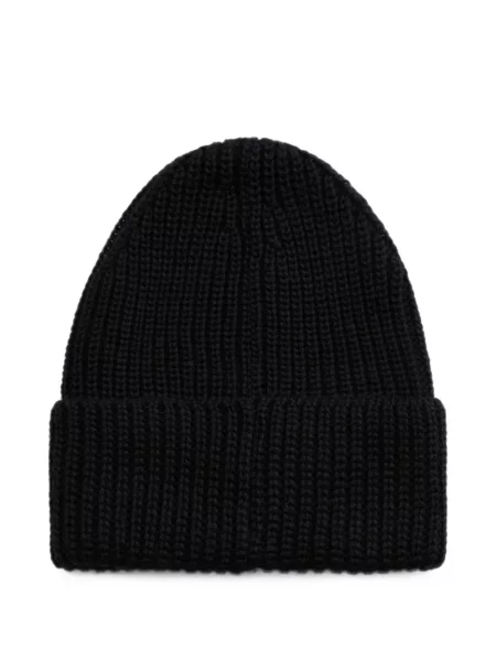 Căciulă Woolrich tricotate cu autograf negru