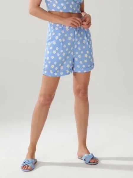 Sinsay Vzorované kraťasy Vícebarevná