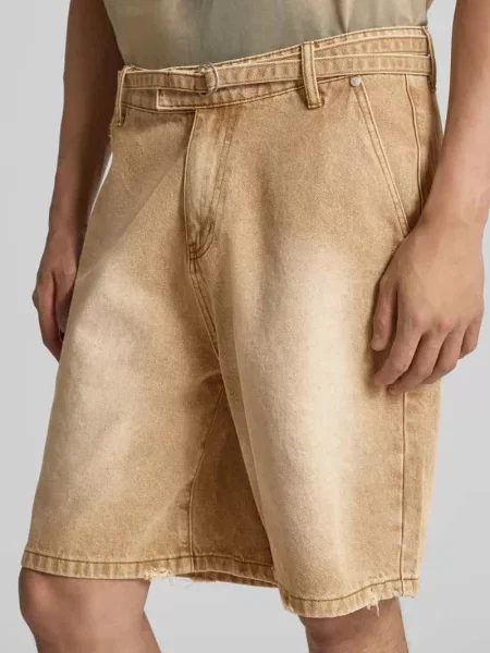 Szorty jeansowe o kroju relaxed fit z bawełny Don't Waste Culture