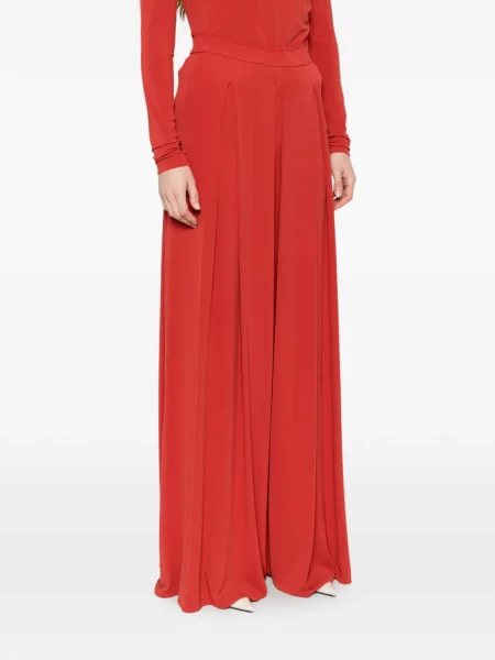 Pantaloni palazzo Max Mara roșu