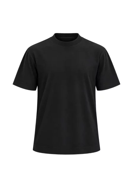 Tricou 04651 / A Trip In A Bag cu decolteu rotund negru