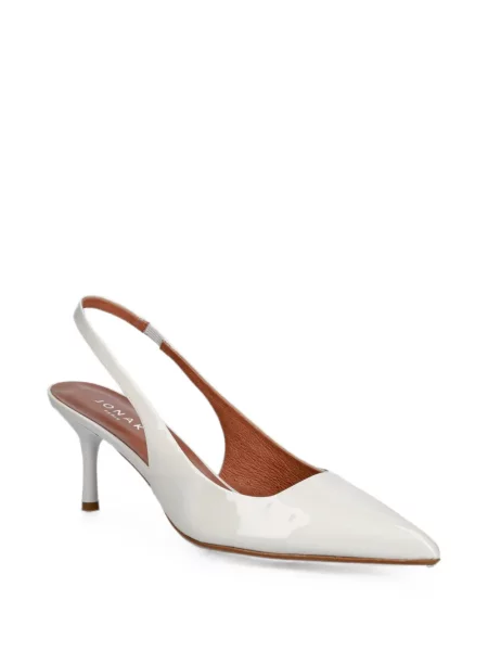Pantofi cu toc Jonak Paris slingback alb