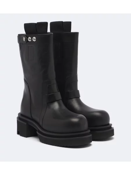 Botine Rick Owens din piele negru