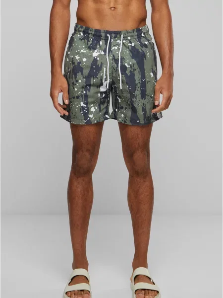 Pantaloni scurți Urban Classics cu buline alb