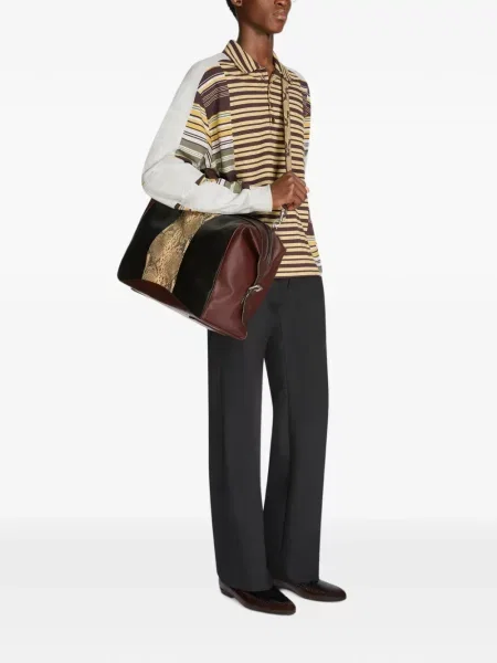Geantă Dries Van Noten din piele negru