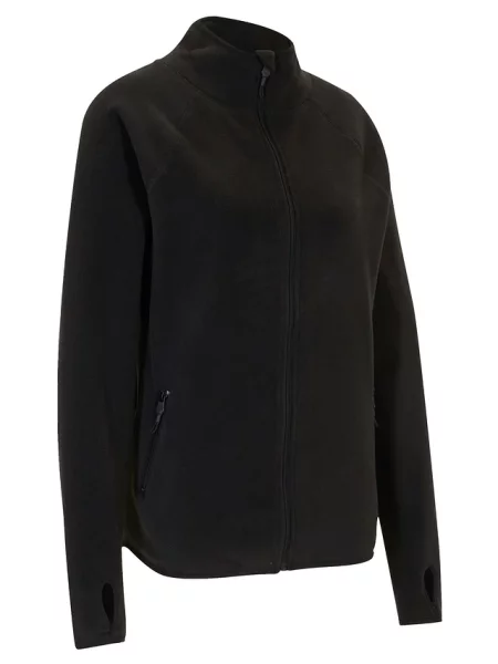 Bluza rozpinana z polaru z z zamkiem czarna
