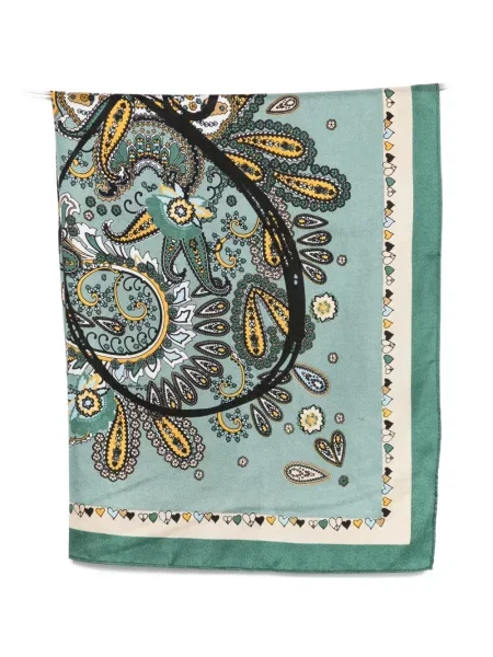 Fular Sgombero Cantine cu imagine cu model paisley verde