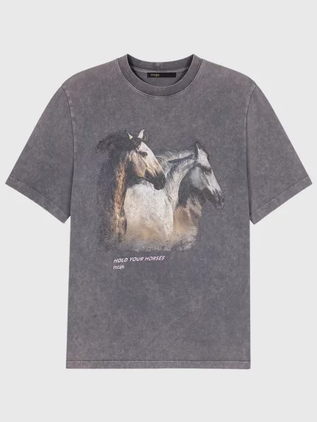 Футболка Maje сіра