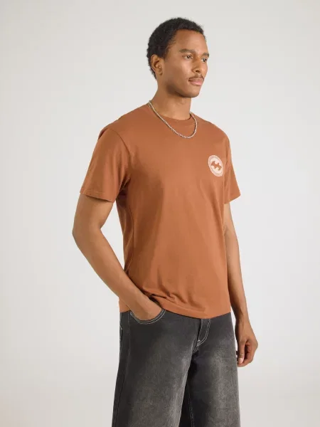 BILLABONG Tričko CRAYON WAVE krémová hnedá