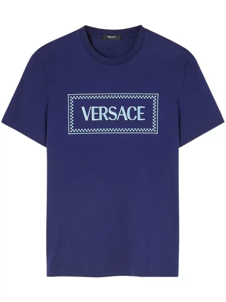 Tricou Versace cu imagine albastru