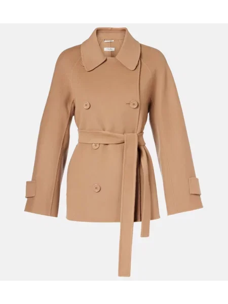 Geacă 's Max Mara de lână maro