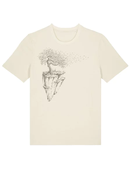 Life-Tree Póló Organic Fairwear Maple Island természetes fehér