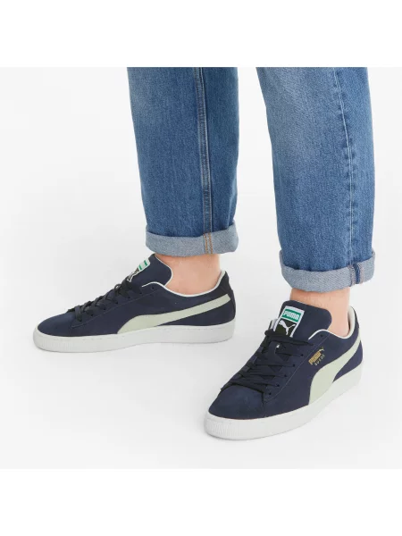 Puma Suede Classic + Niebieskie Sneakersy Dorosłych białe