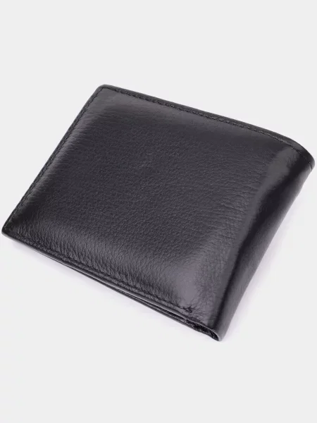 Кожаный кошелек St Leather Accessories черный