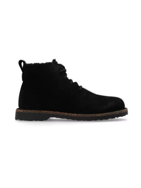 Botki Birkenstock zamszowe czarne