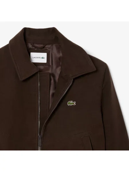Lacoste Wyściełana Kurtka Moleskin brązowy