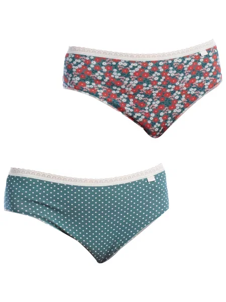 Gaćice Janira s printom zelena