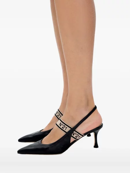 Pantofi cu toc N°21 slingback negru
