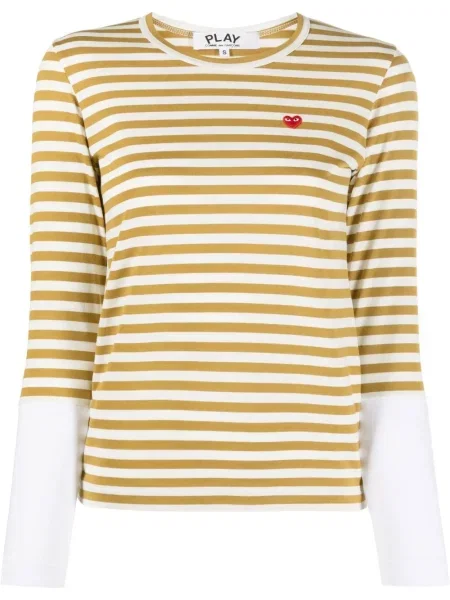 Tricou Comme Des Garcons Play lung verde