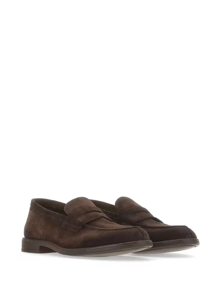 Pantofi loafer Alexander Hotto din piele maro