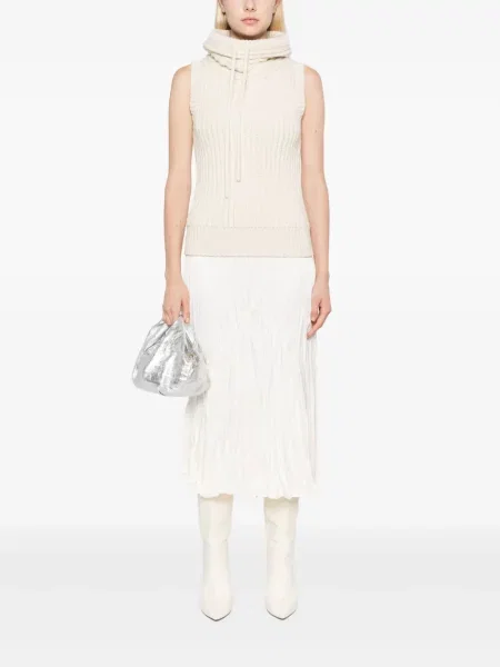 Spódnica midi Michael Kors Collection z kaszmiru do kolan czarna