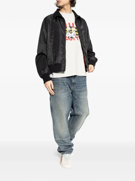 Tricou Kenzo cu imagine cu dungi de tigru gri
