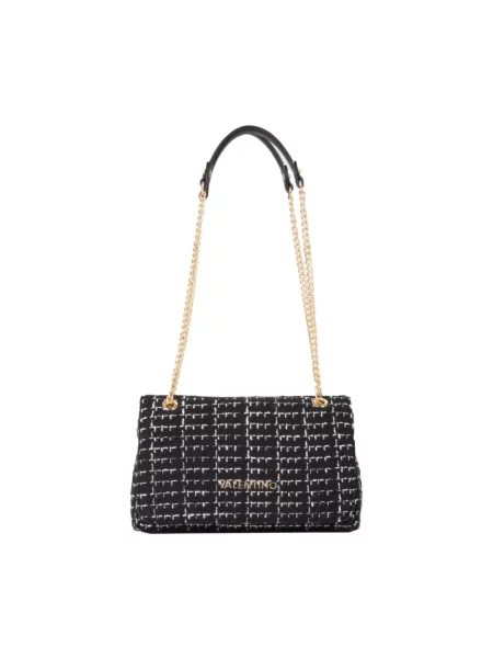 Torebka Valentino Bags tweedowa czarna