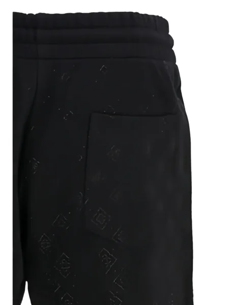 Pantaloni scurți Casablanca de cristal negru