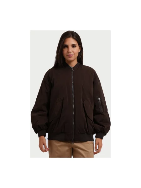 Kurtka bomber Armani Exchange brązowy