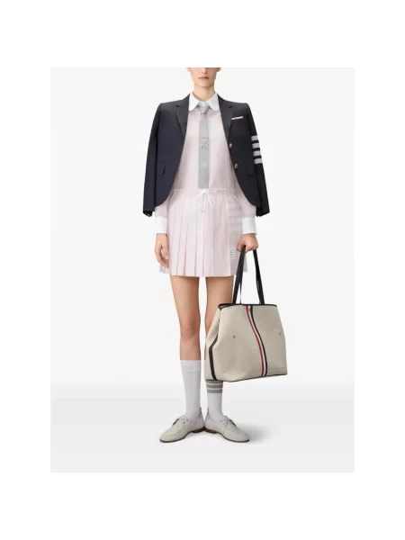 Spódnica mini Thom Browne z twillu różowa