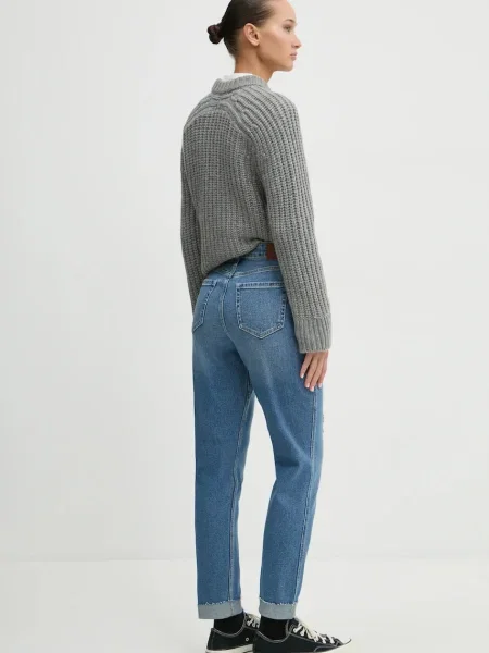Džíny Hollister Co. high waist modré