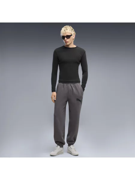 Spodnie dresowe PUMA Sport Relaxed Street Graphic Fleece PUMA szare