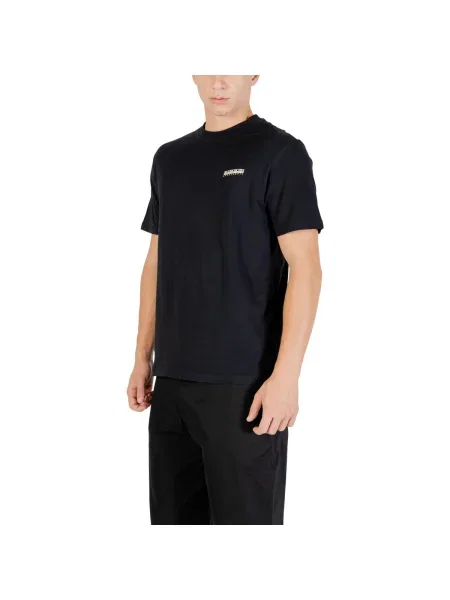 Napapijri Tricou S-SMALL BOX SS | Relaxed fit negru
