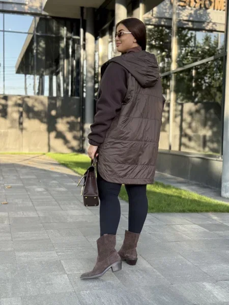Демісезонна куртка Uaclothes коричневий
