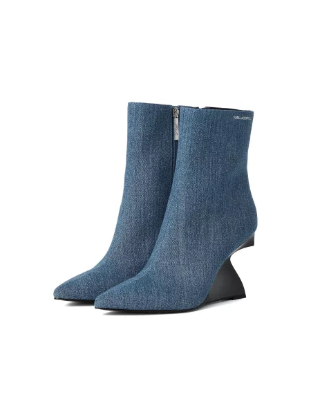 Karl Lagerfeld Cizme WAVERELY denim albastru