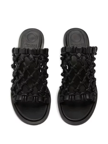 Pletené sandály Odissì černé